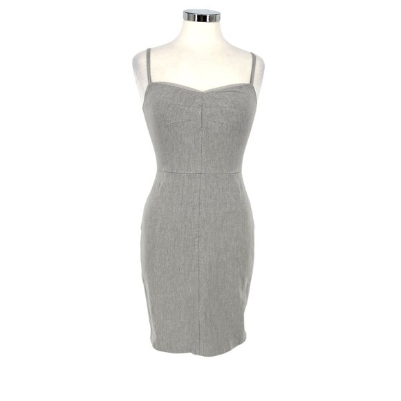 Banana Republic Gray Sleeveless Fitted Sheath Dress Grayy Size 4 - Picture 1 of 13